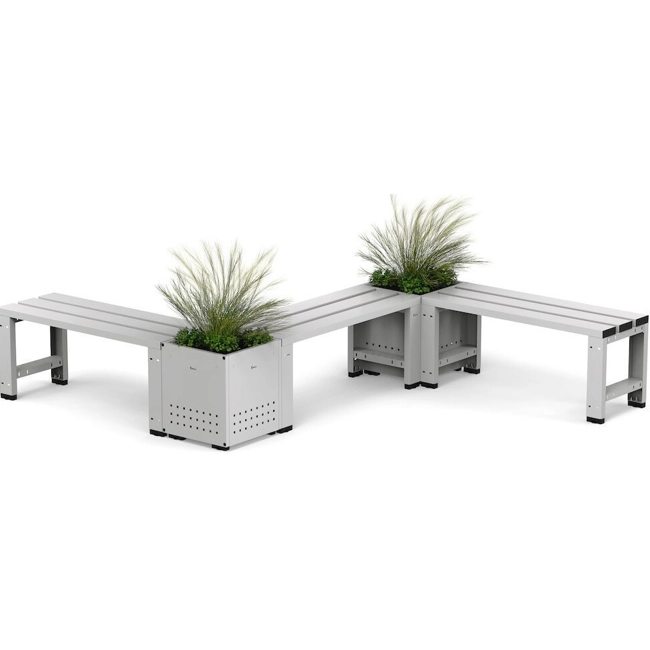 Vendita online Panche singole a 3 doghe - grigio scuro RAL7000 